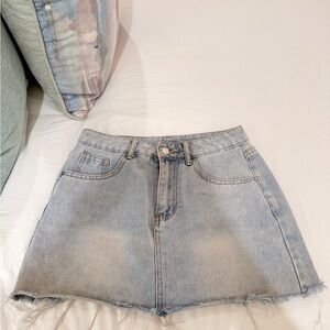 Denim Mini Skirt